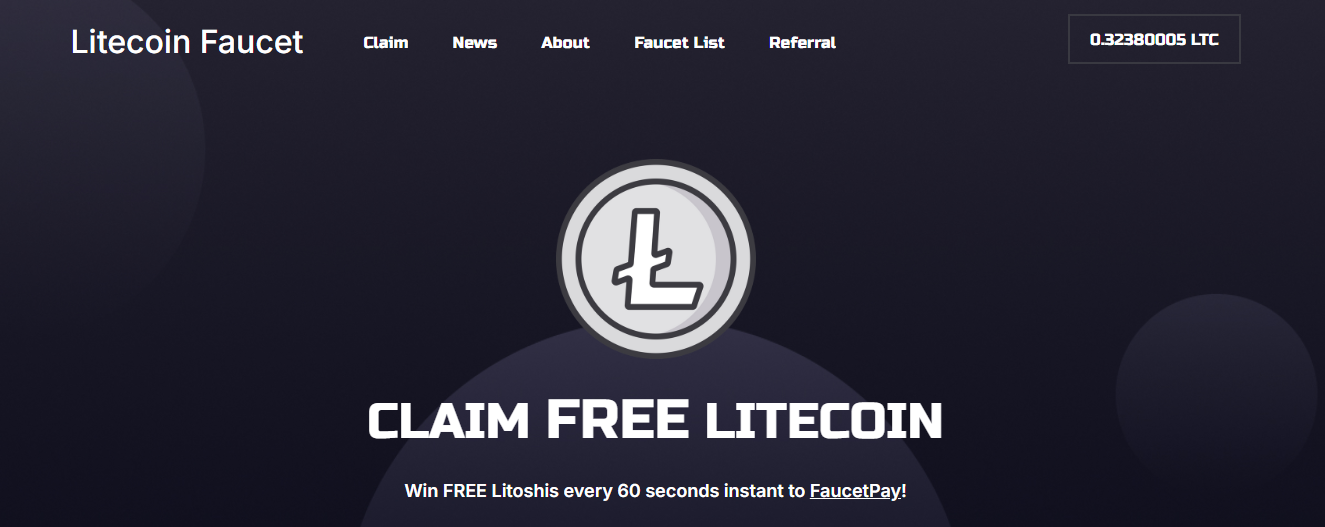 LitecoinFaucet Screenshot